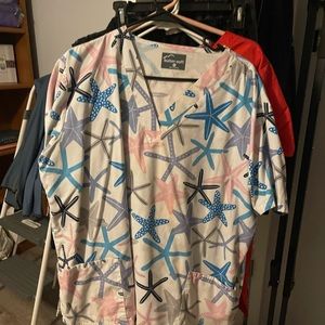 Starfish scrub top
